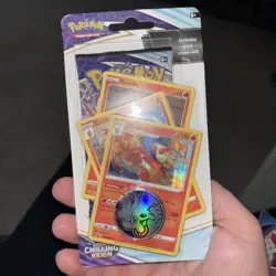 Pokemon TCG Chilling Reign Checklane Blister Blaziken Promo New Sealed - Image 1