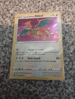 Pokemon Center Special Delivery Bidoof SWSH177 Black Star Promo Sealed New! - Image 3