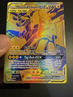 Pokemon TCG-Pikachu & Zekrom GX SM248 Tag Team Black Star Promo - Image 1