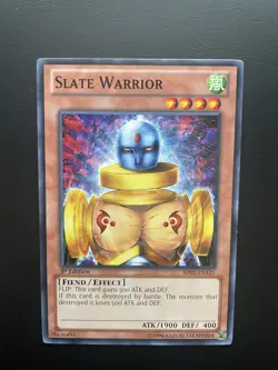 Yugioh Slate Warrior BP01-EN121 Common 1st Edition LP - Image 1
