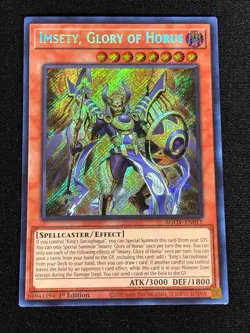 Yugioh Imsety Glory of Horus AGOV-EN011 1ST SECRET (NM) - Image 1
