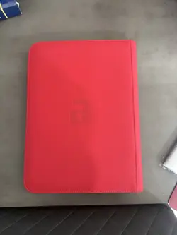 Vault X Fire Red 9-Pocket Exo-Tec Zip Binder - 360 Cards - Used - Image 2