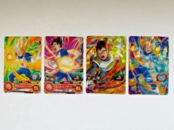 Super Dragon Ball Heroes Trading Card Vegeta Set of 4 Japan Good condition - Image 1