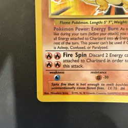 Pokemon TCG Charizard Base Set Holo Unlimited Rare Card 4/102 - Image 4