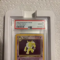 PSA 10 GEM MINT Hypno 8/62 1ST EDITION Fossil Set HOLO Pokemon Card - Image 2