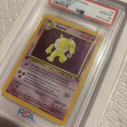 PSA 10 GEM MINT Hypno 8/62 1ST EDITION Fossil Set HOLO Pokemon Card - Image 5