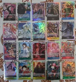 One Piece Card Lot Of 20 Secret Rare SR Bonney Sanji Luffy Shanks Pudding NM #A1 - Image 1
