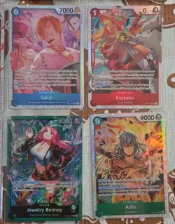 One Piece Card Lot Of 20 Secret Rare SR Bonney Sanji Luffy Shanks Pudding NM #A1 - Image 3