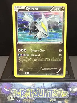 Pokemon Card Kyurem 21/20 Holo Secret Rare Dragon Vault Light Play - Image 1