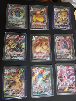 Evolving Skies Eeveelution VMax Complete Set 9 Card Lot NM - Pokemon TCG - Image 1