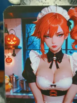 1/1 Only 1 Made Misty Maid Pokemon Halloween NSFW Lonestar Customs Waifu Card - Image 2