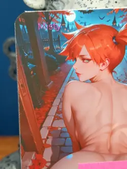 1/1 Only 1 Made Misty Butt Pokemon Halloween NSFW Topless Lonestar Customs Card - Image 2