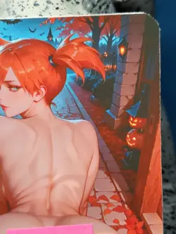 1/1 Only 1 Made Misty Butt Pokemon Halloween NSFW Topless Lonestar Customs Card - Image 3