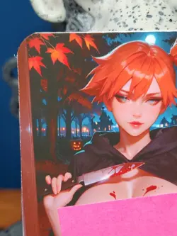 1/1 Only 1 Made Misty Ghost Face Pokemon Halloween Topless Lonestar Customs Card - Image 2