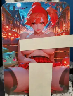 1/1 Only 1 Made Misty Pokemon Bulbasaur NSFW Topless Lonestar Waifu Customs Card - Image 1