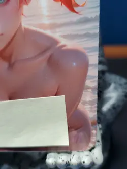 1/1 Only 1 Made Misty Beach 3 Pokemon NSFW Topless Lonestar Customs Waifu Card - Image 4