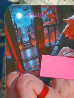 1/1 Only 1 Made Misty Tied Pokemon Halloween NSFW Topless Lonestar Customs Card - Image 2