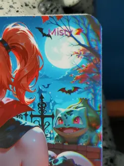 1/1 Only 1 Made Misty Vampire Pokemon Halloween Topless Lonestar Customs Card - Image 3