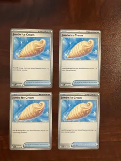 Pokemon TCG 4x Jumbo Ice Cream 091/094 PLAYSET SET OF 4 Pokemon Cards NM - Image 2