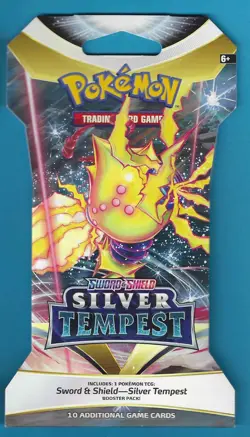 Pokemon "Silver Tempest" 10-Card Sealed Sleeved Booster (Regieleki) X1 - Image 1