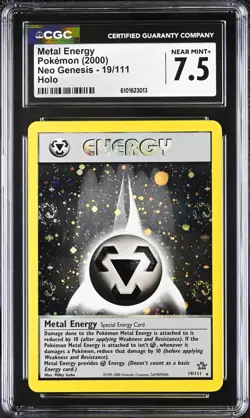 CGC 7.5 QUAD 4 SWIRLS Metal Energy Neo Genesis 19/111 Holo Pokemon Card psa - Image 1
