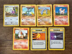 Pokemon Cards Base Set Rocket Fossil Bundle 38x WOTC Nintendo Vintage LP - Image 1
