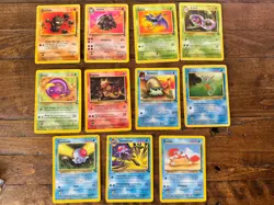 Pokemon Cards Base Set Rocket Fossil Bundle 38x WOTC Nintendo Vintage LP - Image 5