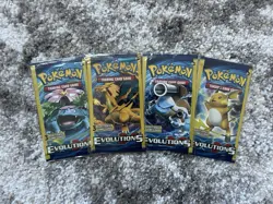 XY Evolutions Booster Pack 3-Card Sealed ART SET - Image 3