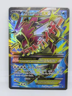 Pokemon M Gyarados Ex Full Art Holo Ultra Rare Card 115/122 Breakpoint - Image 1