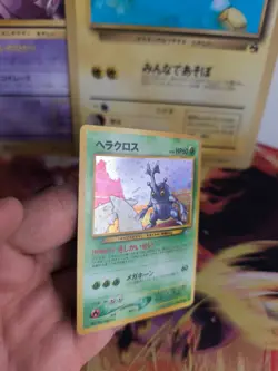 Pokemon Karte Card Heracross Skaraborn Neo Genesis Gsnw Holo Wotc japanese Exc- - Image 4