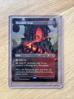WOTC Duskmourn: House of Horror Blazemire Verge (Borderless) (R) NM - Image 1