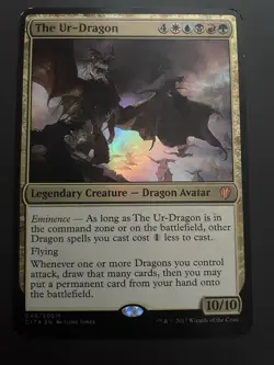 Magic the Gathering the Ur-Dragon SLD NM Foil MTG EDH Commander Dragon - Image 1