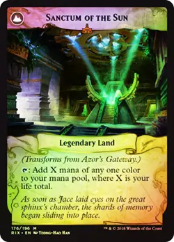 MTG FOIL Azor's Gateway Sanctum of the Sun - Rivals of Ixalan #176 - Image 2