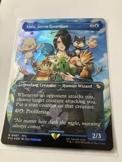 MTG Lulu, Stern Guardian MINT Borderless Chocobo Track FOIL Final Fantasy EDH - Image 1