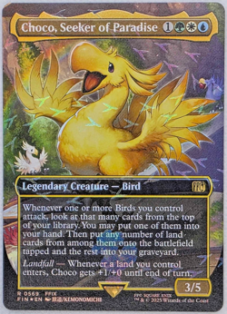 Choco, Seeker of Paradise (Borderless) (Chocobo Track Foil) Final Fantasy Foil - Image 1