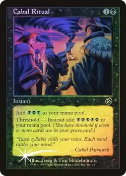 Magic MTG Torment FOIL Cabal Ritual NEAR MINT NM - Image 1