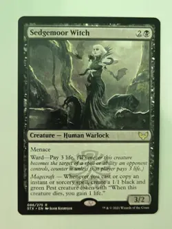 MTG Sedgemoor Witch Strixhaven: School of Mages 086/275 Regular Rare - Image 2