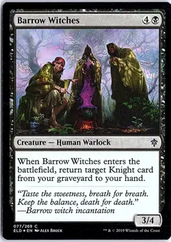 Barrow Witches C Throne of Eldraine 77 Near Mint Foil Magic - Image 1