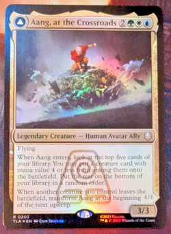 2025 MTG AVATAR: THE LAST AIRBENDER-FOIL #0203 AANG, AT THE CROSSROADS - Image 1