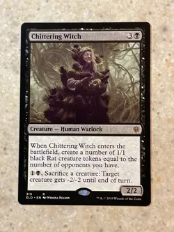 MTG NM Chittering Witch [Throne of Eldraine] - Image 1