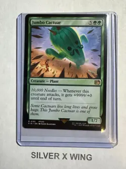 Jumbo Cactuar x1, MTG, Magic the Gathering, Final Fantasy, FIN, NM - Image 1