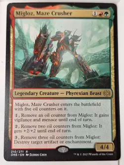 Migloz, Maze Crusher - Phyrexia: All Will Be One - Magic the Gathering MTG Nice! - Image 1