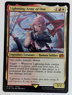 (Normal) Lightning, Army of One (233) FINAL FANTASY Mtg NM - Image 1