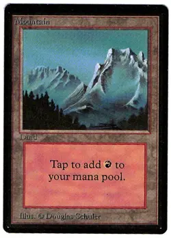 MTG Magic The Gathering BETA Mountain (B) - Image 1