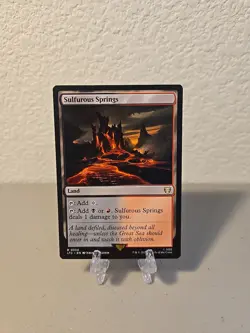 MTG Sulfurous Springs LP Commander The Lord Of The Rings Tales Of Middle Earth - Image 1