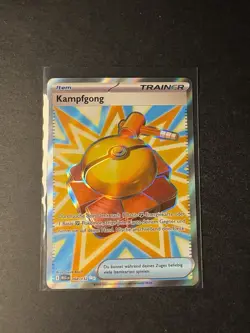 Pokemon Karte „Kampfgong“ 168/132 Full Art „Mega-Entwicklung“ Deutsch / NM - Image 1
