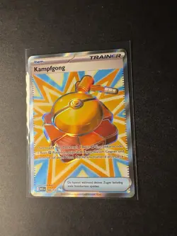 Pokemon Karte „Kampfgong“ 168/132 Full Art „Mega-Entwicklung“ Deutsch / NM - Image 2
