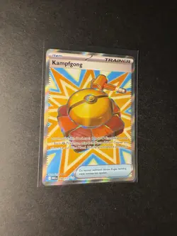Pokemon Karte „Kampfgong“ 168/132 Full Art „Mega-Entwicklung“ Deutsch / NM - Image 3