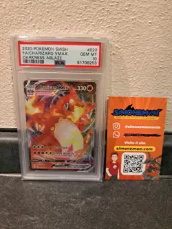 PSA 10 Charizard VMAX Darkness Ablaze #020 Fullart Pokemon - Image 1