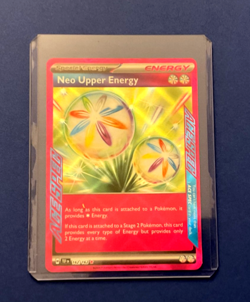 Pokemon Trading Card NEO UPPER ENERGY 162/162 ACE SPEC - With Protective Sleeve - Image 1